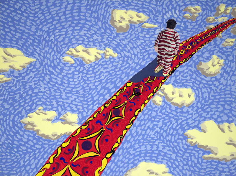Illustration #10 from the original story by Joel Golombeck's -- 18in x 24in, tempera on watercolor paper