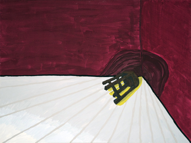 Illustration #20 from the original story by Joel Golombeck's -- 18in x 24in, tempera on watercolor paper