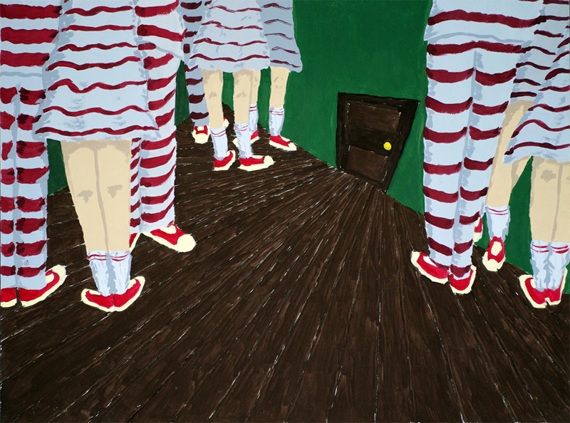 Illustration #4 from the original story by Joel Golombeck's -- 18in x 24in, tempera on watercolor paper